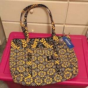 Black and Yellow Tote Bag Pittsburgh Steelers
